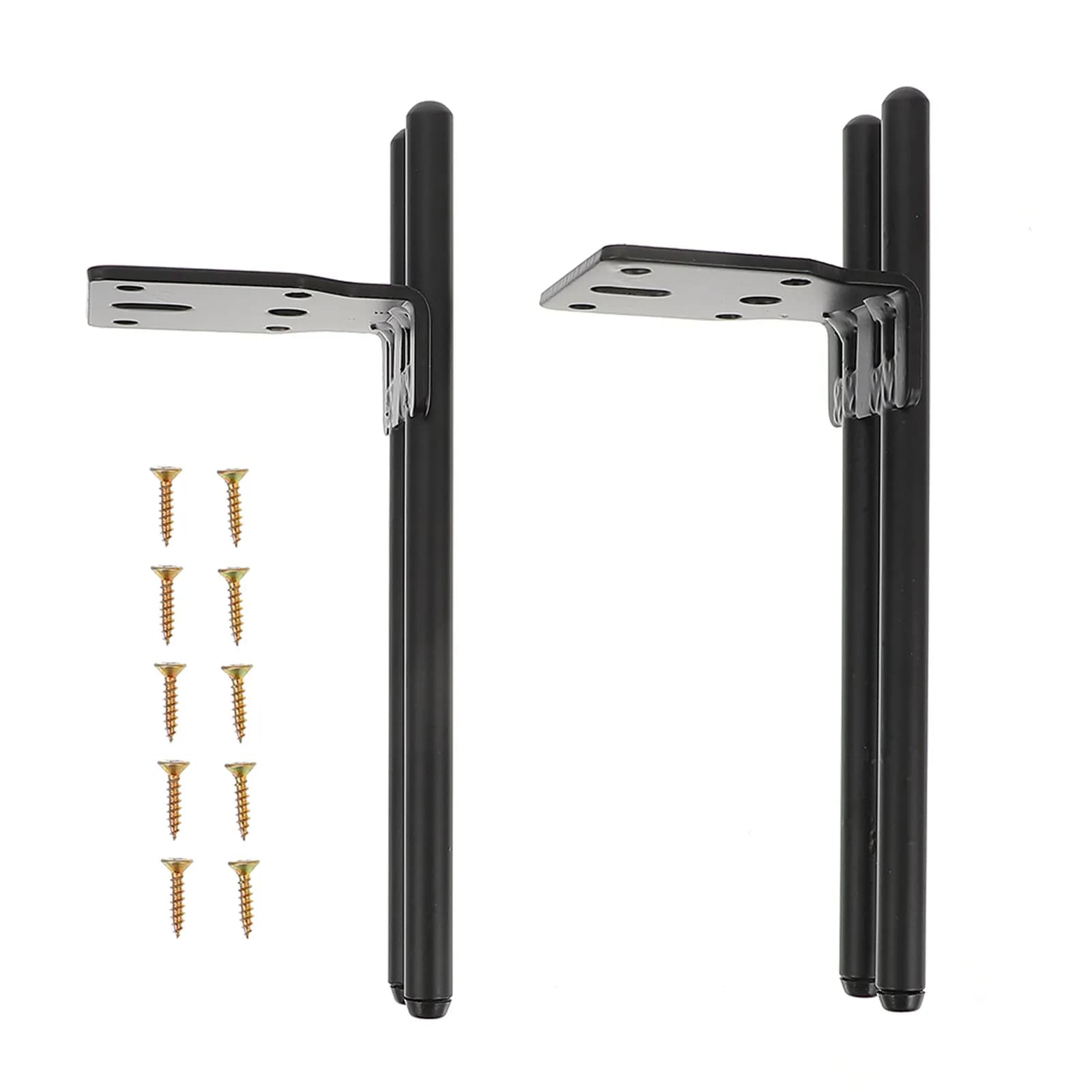 2 set di gambe per mobili classici, piedini di supporto in metallo resistenti per divani, scrivanie, armadi, mobili TV, piedini per armadietti in ferro