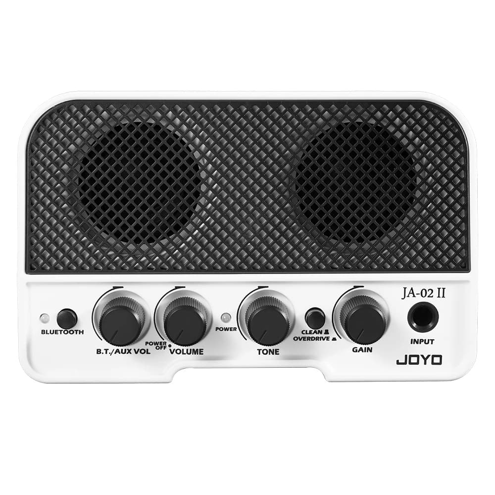 JOYO JA-02 II Electric Guitar Amplifier 5W Rechargeable with Bluetooth and Headphones, Guitar Amplifier with Canali Clean and Overdrive
