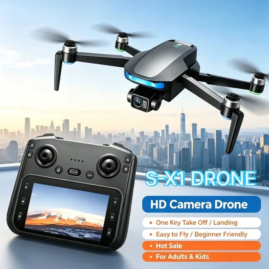 Original S-X1 GPS Drone 8K HD Camera 5G WiFi FPV Three-Axis Gimbal Brushless Obstacle Avoidance Professional RC Quadcopter