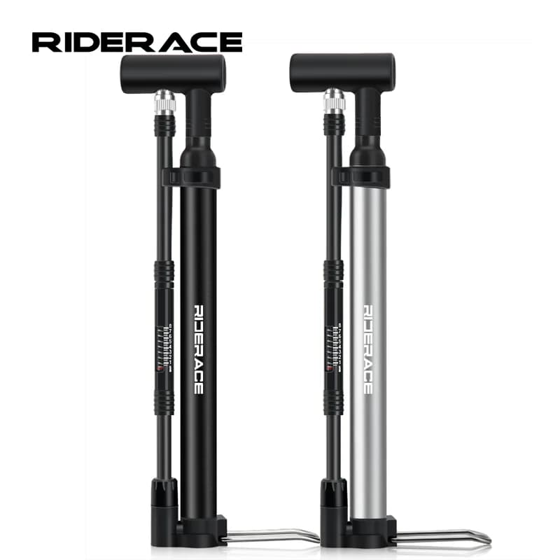 Pompa d'aria per bici portatile 120PSI Pompa d'aria a mano leggera in lega di alluminio MTB Mountain Road Pompa da pavimento per bicicletta Accessori per ciclismo