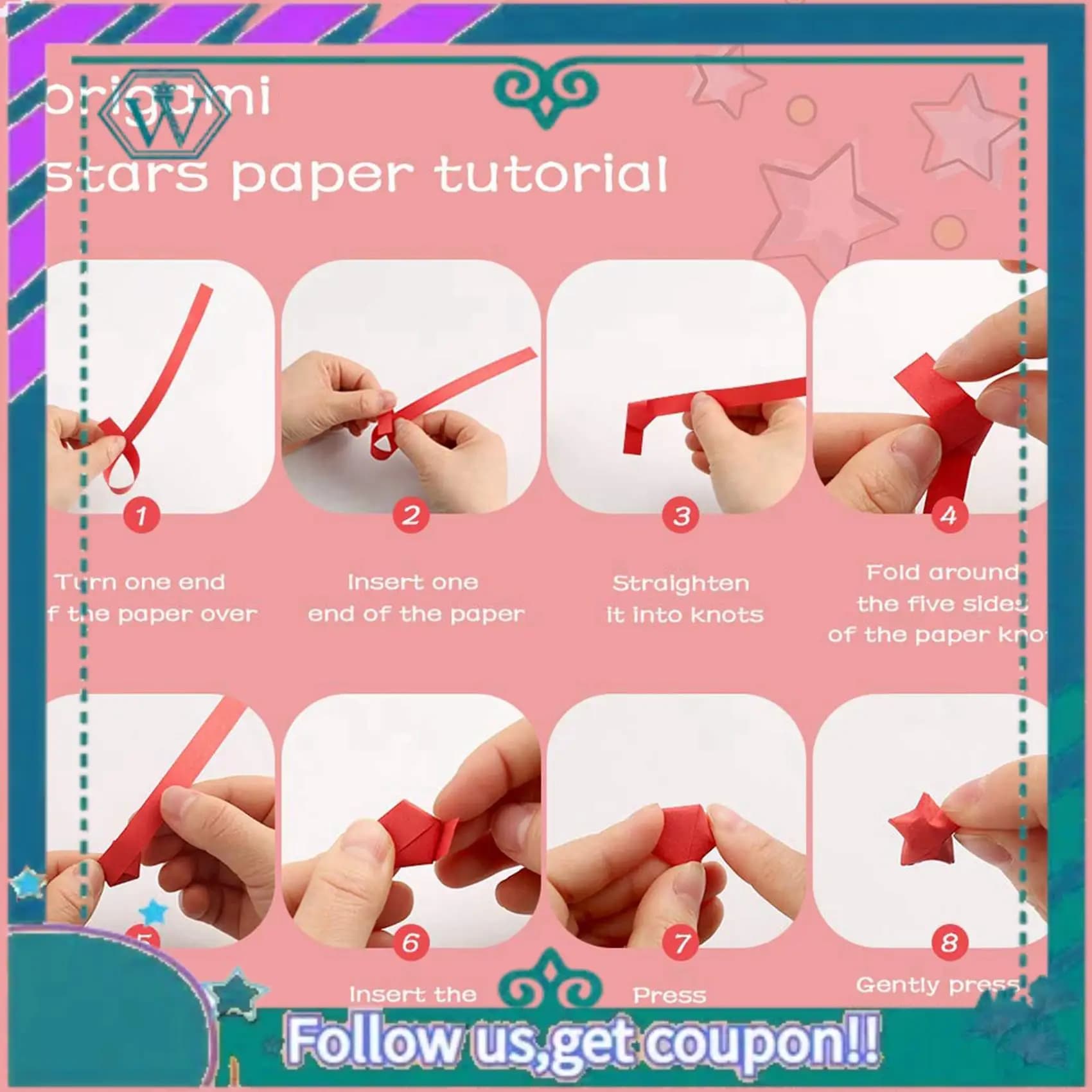 A75Q-4120 Sheets Star Origami Paper 27 Assortment Color Paper Strip Double Sided Origami Solid Color Decoration Paper Strips