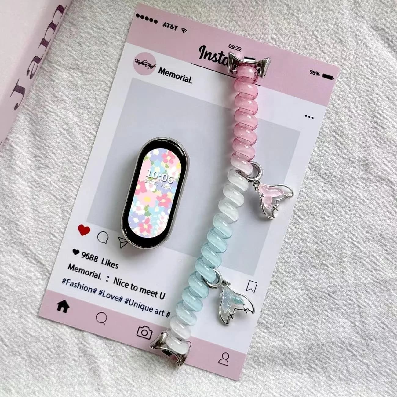 For Xiaomi Smart band 10 9 8 NFC Elastic Extensible Splendid Brecelet pulseira Kit for Xiaomi Mi band 10 9 8 Scrunchie Strap