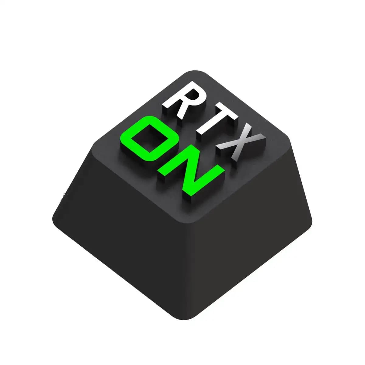Key Graphics RTX ON Peripheral Mechanical Keyboard Zinc Aluminum Alloy Metal Personalized Embossed Keycaps