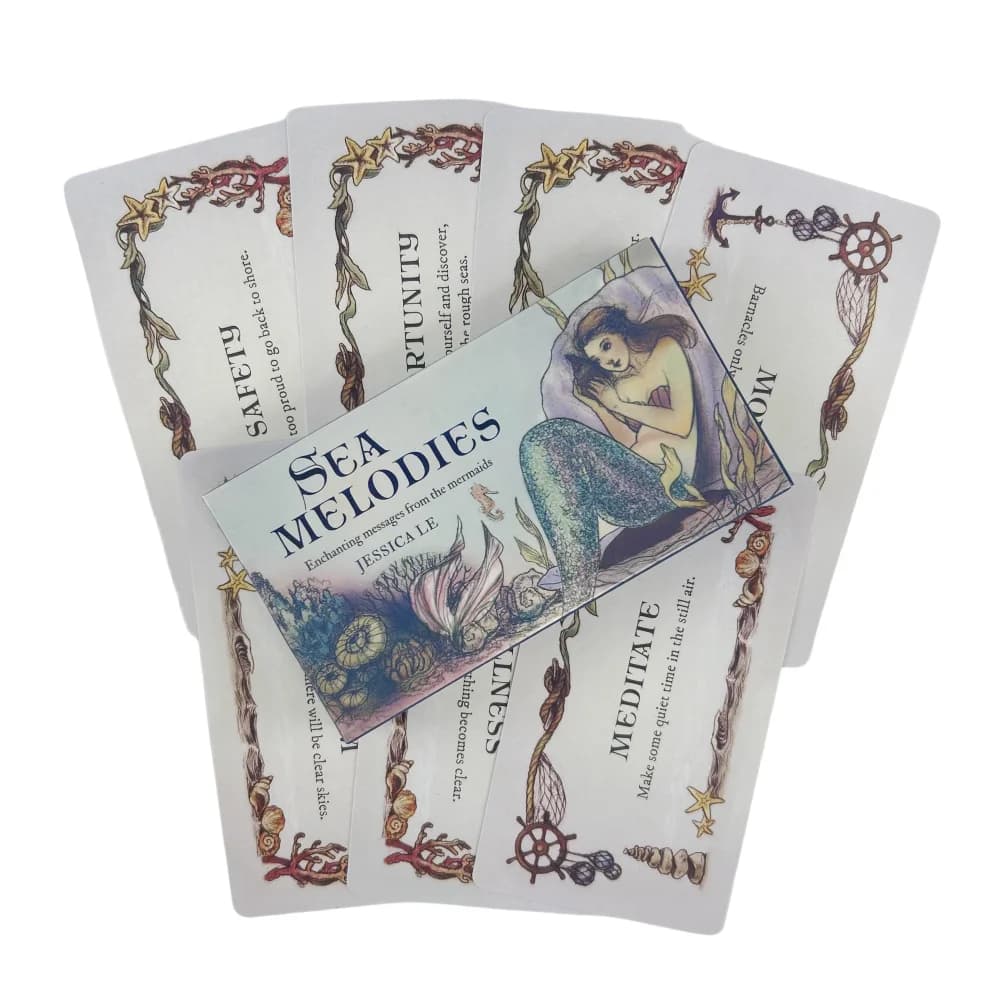 Sea melodie Oracle Cards messaggi dalle sirene divinazione Deck English Vision Edition Tarot Board Playing Game For Party