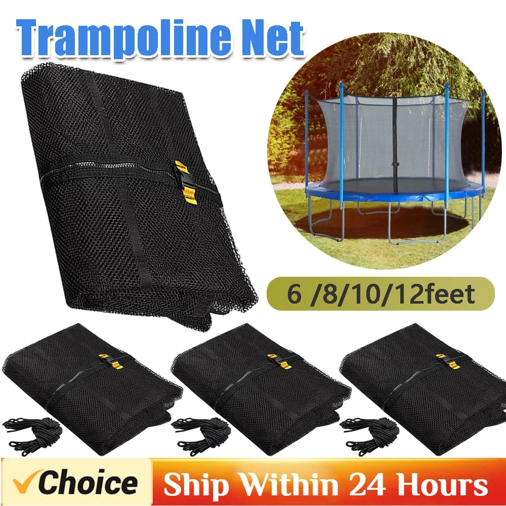 6-12ft Trampolino Esterno Rete Protettiva Per Bambini Bambini Anti-caduta Polietilene Trampolino Salto Pad Rete di Sicurezza Protezione guardia