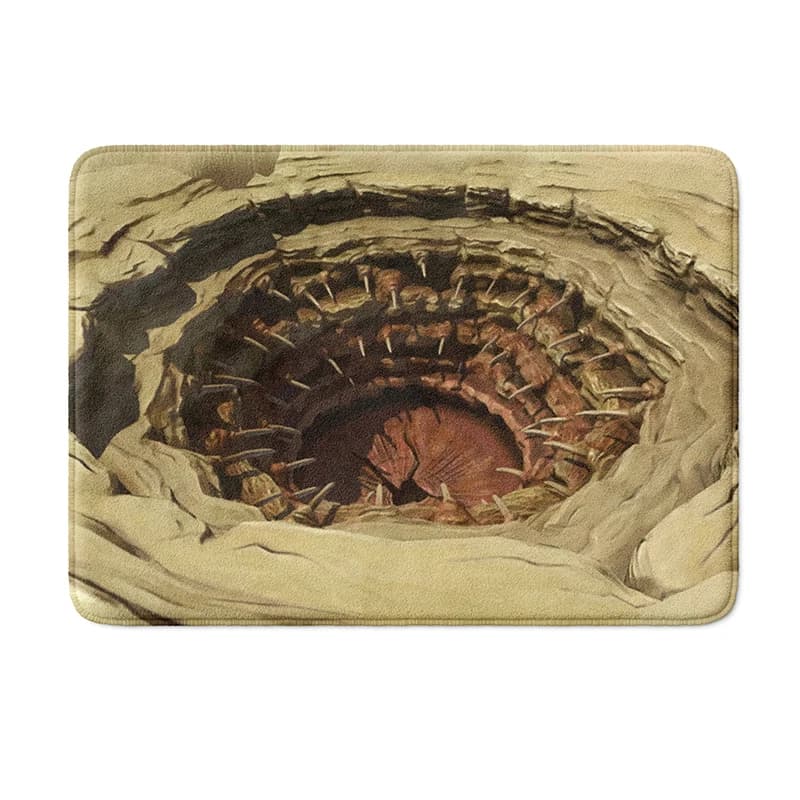 Aertemisi The Sarlacc Pit Bathtub with Halloween decoration with anti slip base Super cozy absorbent flannel floor carpet