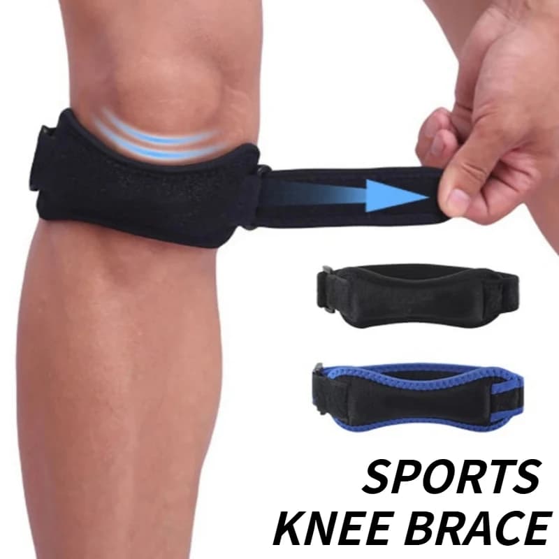 1PC Patella Knee Strap Adjustable Tendon Support Band Knee Brace Pain Relief Stabilizer for Running Basketball Gym Hiking Sports