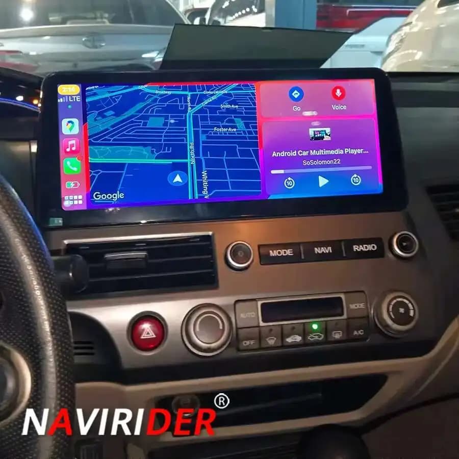 12.3 ''Andoird 14 Per Honda Civic RHD Guida a destra 2006 2007 2008 2009 - 2011 Carplay HeadUnit Autoradio Stereo Multimediale