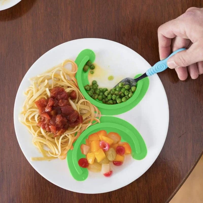 Silicone Food Separator, Food Deflector Separator Plate for Bariatric portions Weights for Food Diet Planning