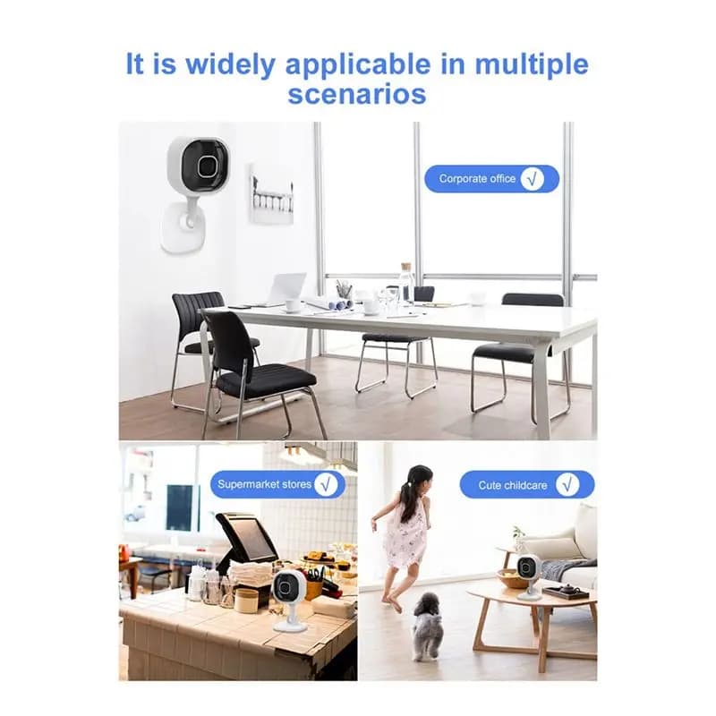Telecamere di Sicurezza WiFi OK 1080P, Monitor per Bambini, Protezione Familiare, Telecamera Notturna a Infrarossi A3, Monitor Intelligente per Casa