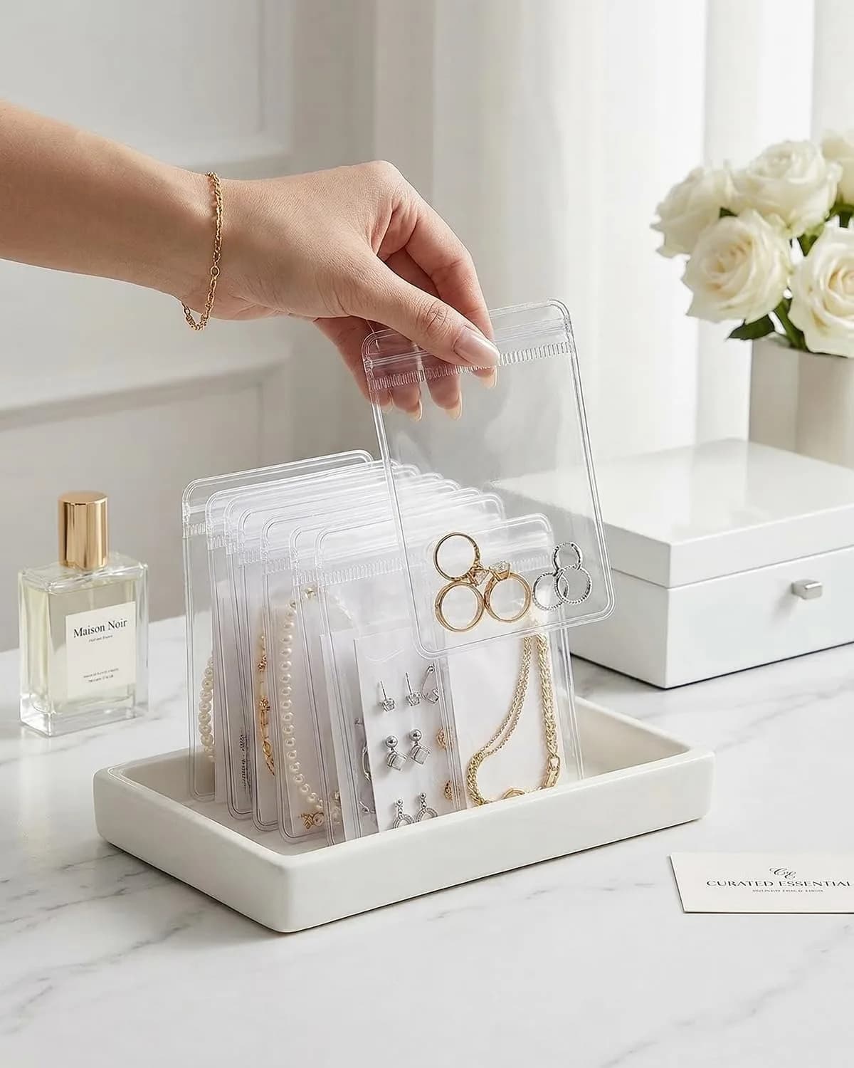 20pcs Transparent PVC Zipper Bags | Jewelry, Rings, Earrings & Accessories Organizer, Multi-Function for Travel, School, Holidays, Gift Giving