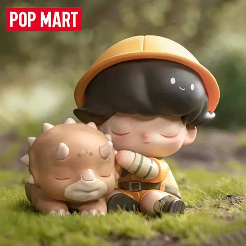 POP MART DIMOO Jurassic World Series Scatola cieca Scatola misteriosa Guess Bag Giocattoli Bambola Cute Anime Figure Collezione di ornamenti per il desktop