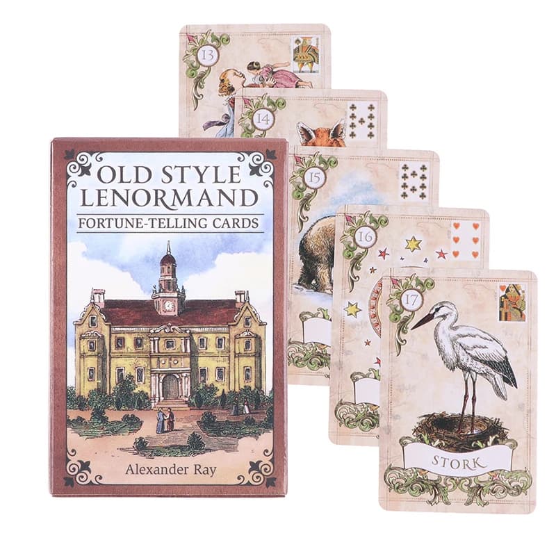 Carte Oracle Old Style Lenormand Carta Oracle Carta dei Tarocchi Festa Profezia Divinazione Gioco da tavolo