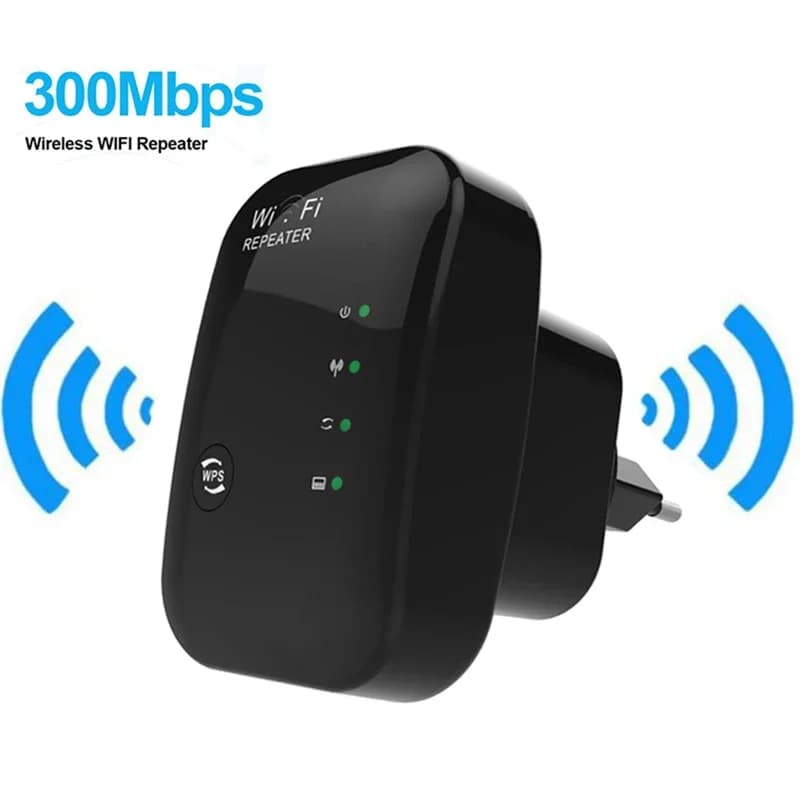 Ripetitore WiFi wireless Amplificatore di segnale 802.11N/B/G Estensore di portata Wi-Fi 300Mbps Ripetitori di rete Ripetitore Wifi Crittografia Wps