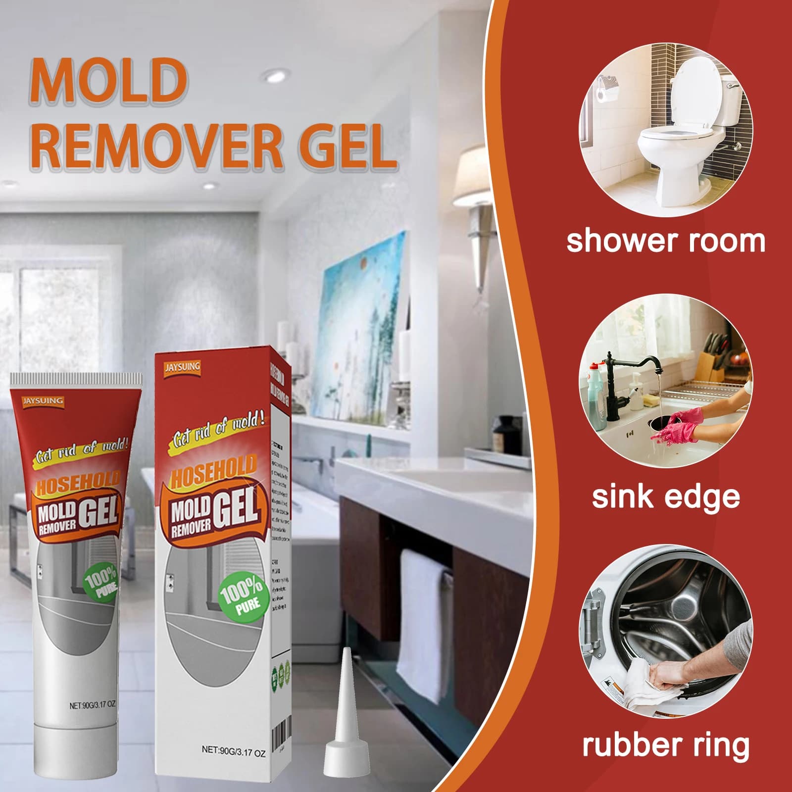 1/2/3/5/10PCS Gel per la rimozione della muffa domestica rimuove efficacemente la scala di muffe e macchie ostinate elimina l'odore umido previene i funghi