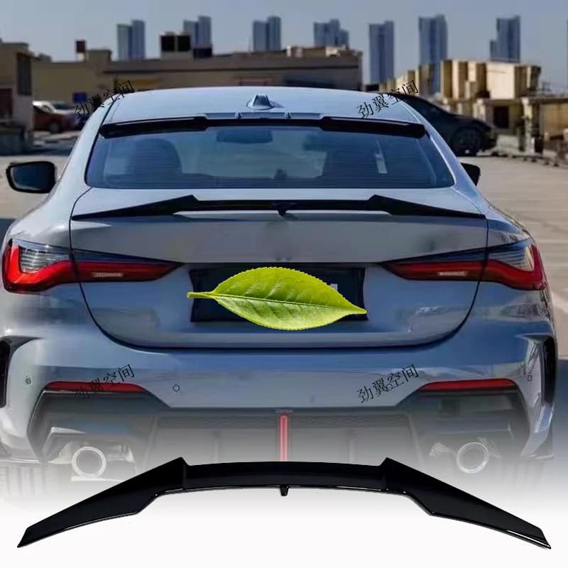 Real Dry Carbon Fiber VTEN Style Rear Trunk Spoiler Lip Rear Wing Diffuser, Aerodynamic Upgrade Sport Styling Rear Trunk Lip Spo