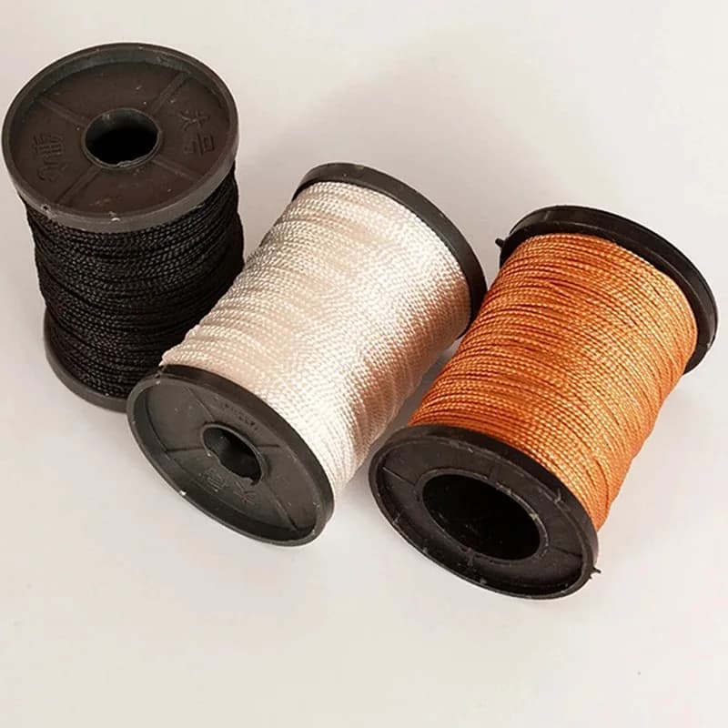 1 Rotolo 50M Filo in Nylon per Pneumatici, Filo per Scarpe, Filo per Reti da Pesca, Filo da Pesca Super Resistente, Corda Intrecciata in Nylon, Filo per Reti Tessute