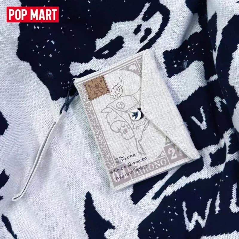 POPMART Hirono Mist Walker Series Fabric Passport Holder Genuine Blind Box Toys Kawaii Anime Action Figure Surprise Mystery Box