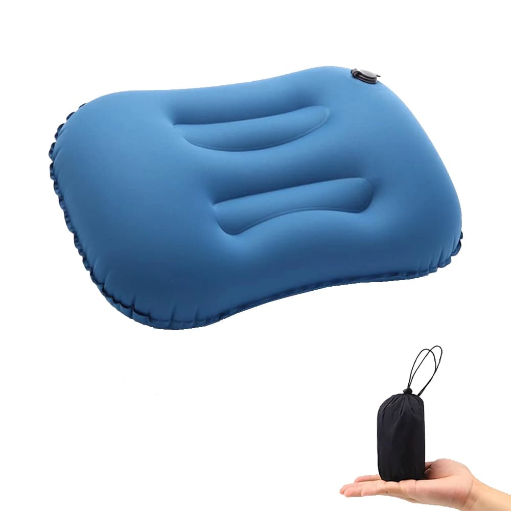 Cuscino da campeggio gonfiabile portatile Cuscini da campeggio comprensibili Cuscino ergonomico per zaino in spalla all'aperto per escursioni all'aperto (TPU)