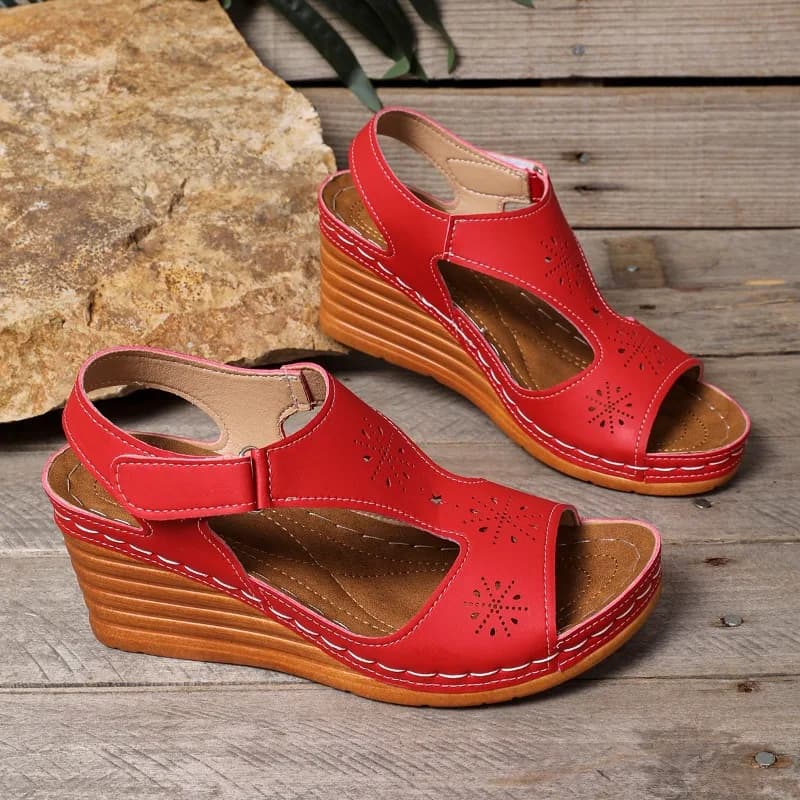 New arrival sandals with wedge for woman size strong summer open toe bottom thick hook sandal roman for woman sandals Mujer