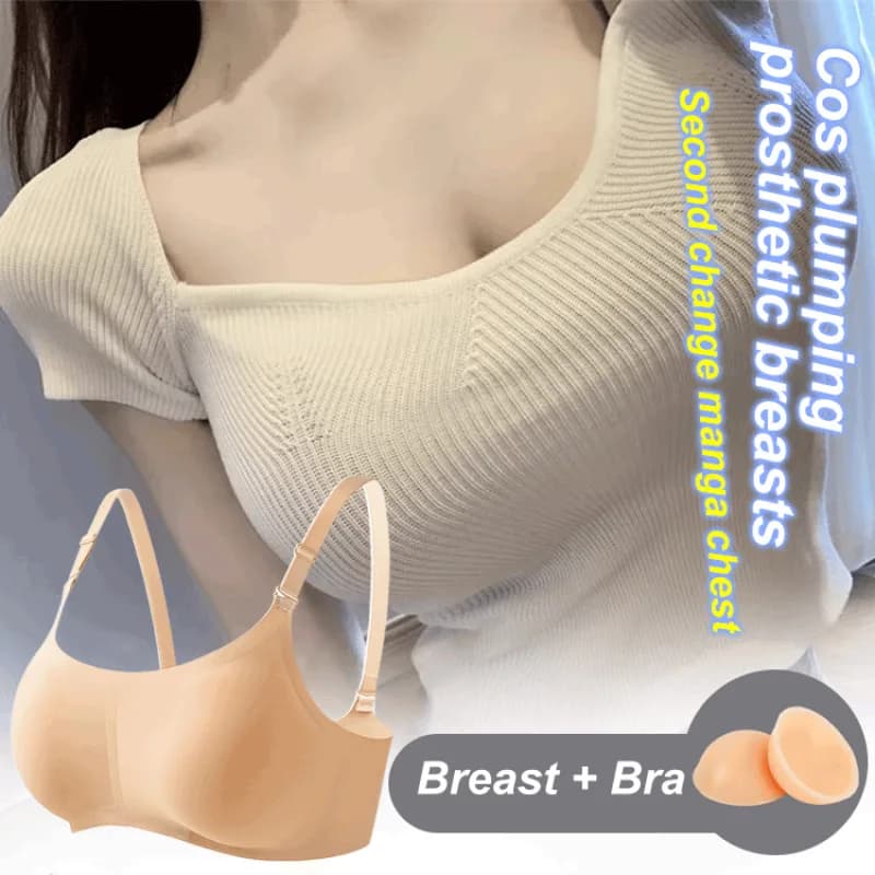 Reggiseno per il petto finto con ancoraggio femminile Intimo per protesi da donna con imbottitura per il seno Lingerie sexy Reggiseni in silicone oversize per cosplay