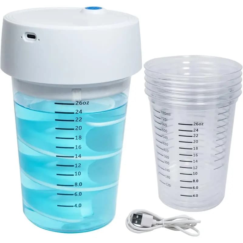 A96I-Automatic mixer for resin, automatic mixer for free hand epoxy resin, 24 fl.oz mixing capacity, perfect for molds, soap production kit