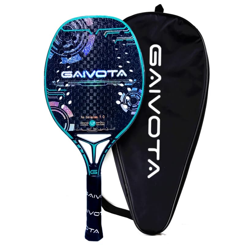 GAIVOTA beach Racchetta da tennis 12K superficie grezza+mochila