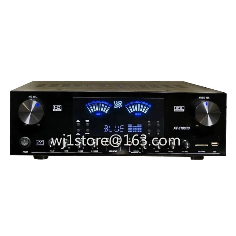 5.1 High-power Bluetooth power amplifier, subwoofer stage audio KTV karaoke machine for home use