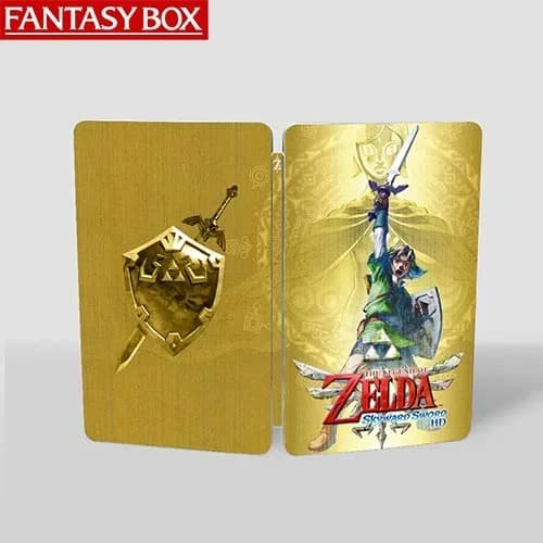 TLOZ Skyward Sword HD NS Steelbook FantasyBox (personalizzazione, cassa in acciaio, CD di gioco non incluso)