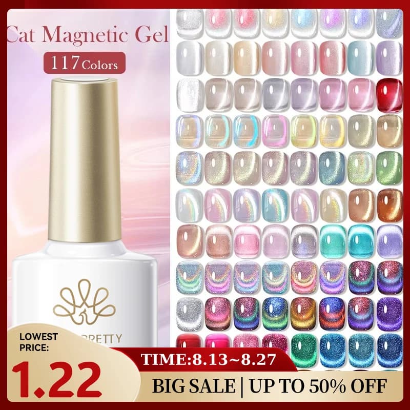 BORN PRETTY Nail Polish Magnetic Gel Cat 117 Colors 10ml Full Cover Paint Permanent Nails Super Beautiful Manicure