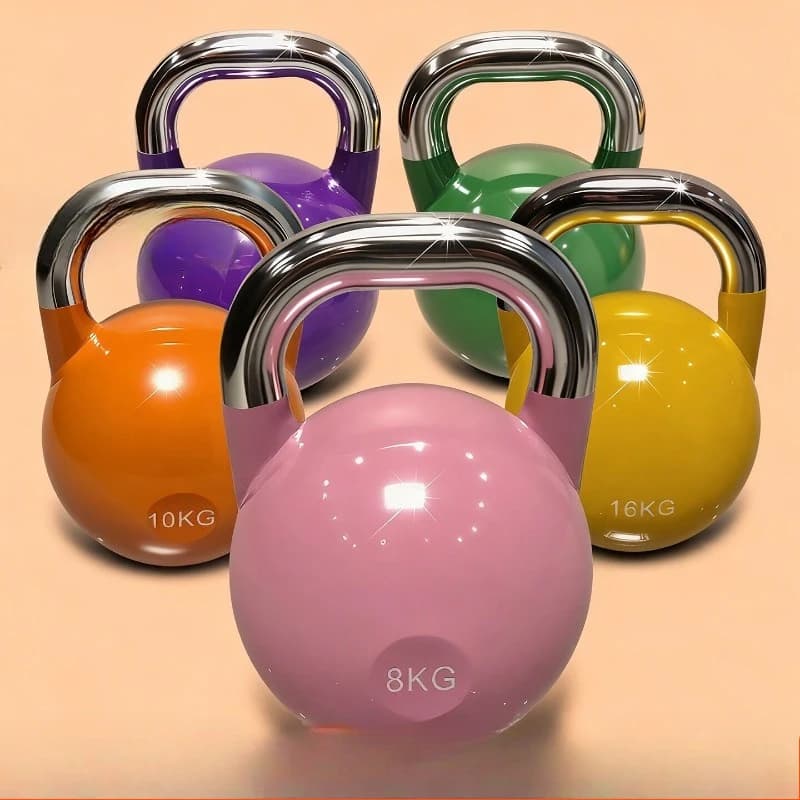 Kettlebell Professional Competition, Steel and Cast Iron Fitness Equipment, Home Training, Hand Resistant