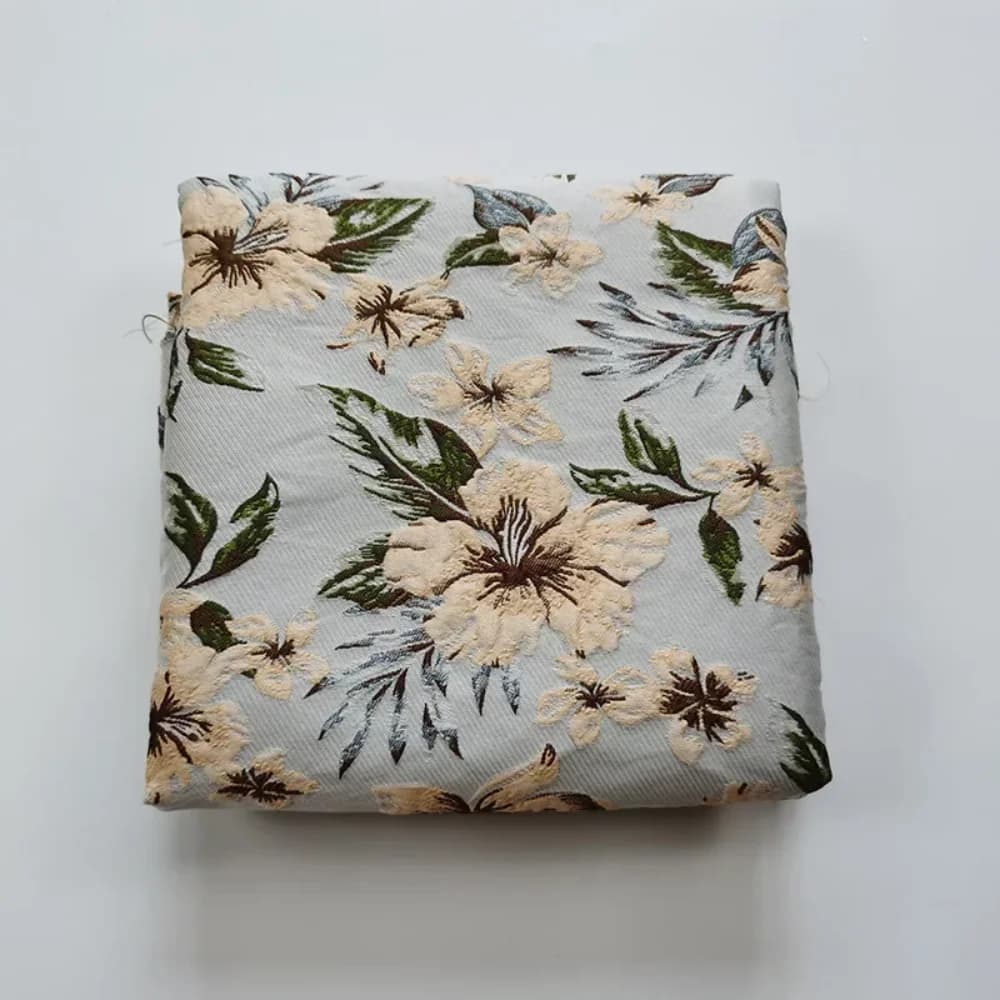Jacquard Brocade Fabric European Embossed Flower Fabrics Autumn and Winter Trench Coat Material Diy Sewing Wholesale Cloth