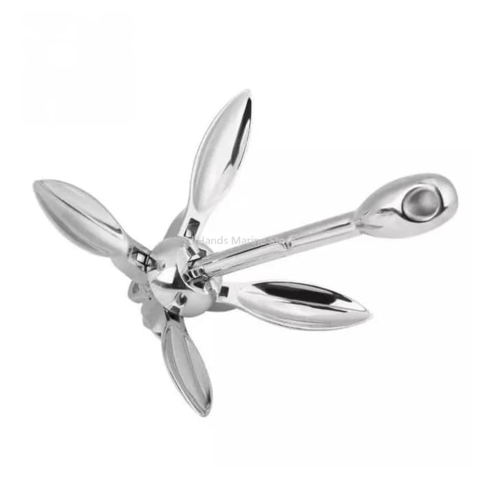 OEM Anchor Folding Alastin AISI 316 Boat Claw Grapnel Anchor Stainless Steel Chain Anchor For Boats