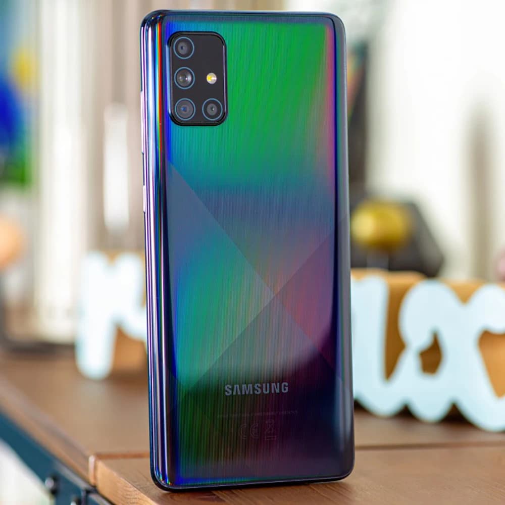 Samsung Galaxy A71 5G A716U Sbloccato, Smartphone Android, Schermo 6.7 Pollici, NFC, Quattro Fotocamere 64MP, 4500mAh, 25W, Edizione USA, 6GB+128GB
