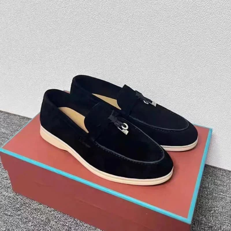Ciabatte in Vera Pelle Morbida per Coppie: Scarpe Versatili con Suola Piatta per Giornate Estive Rilassanti e Comfort Domestico