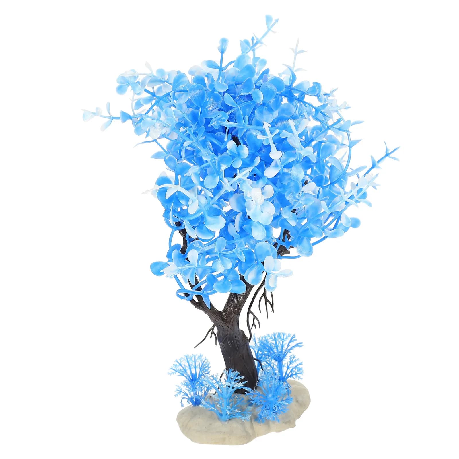 Artificial Decorative Tree for Aquarius, Usura Resistant, Delicate Fish Bath Accessory, Simulated Aquatic Plant for Home Furniture