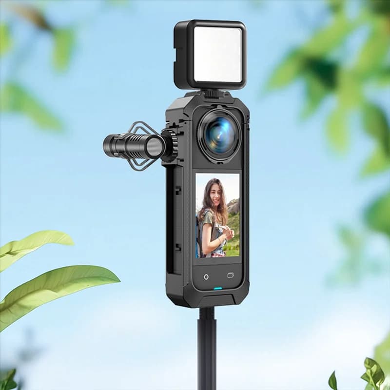 Telaio in plastica per Insta360 X5 Cage Custodia protettiva a sgancio rapido Accessori per action camera