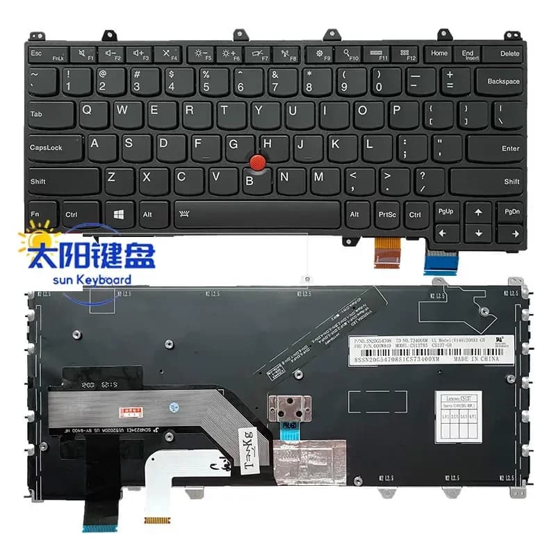Tastiera per Laptop ThinkPad Lenovo Yoga 260, Yoga 370, X380, S1 2a Gen, 3a Gen, S1 4a Gen