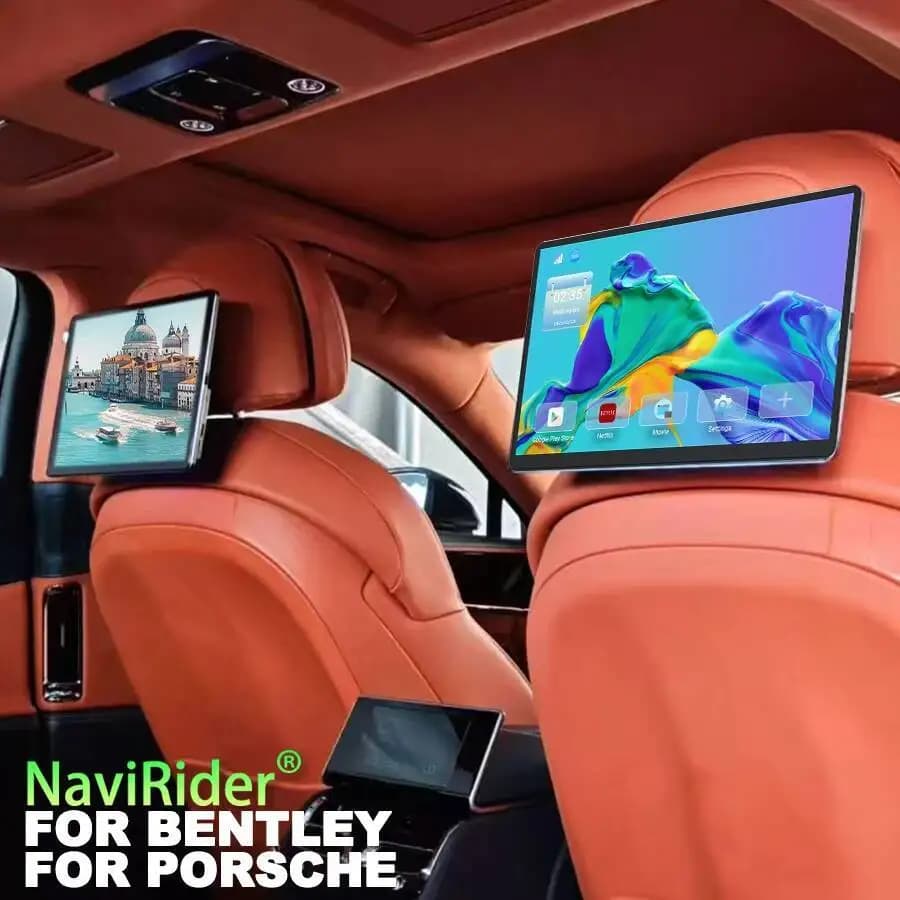 For Porsche For Bentley 13.3" Android 13 Rear Entertainment Screen Headrest Video Player Android 13 1920*1200 WIFI 4G HDMI USB