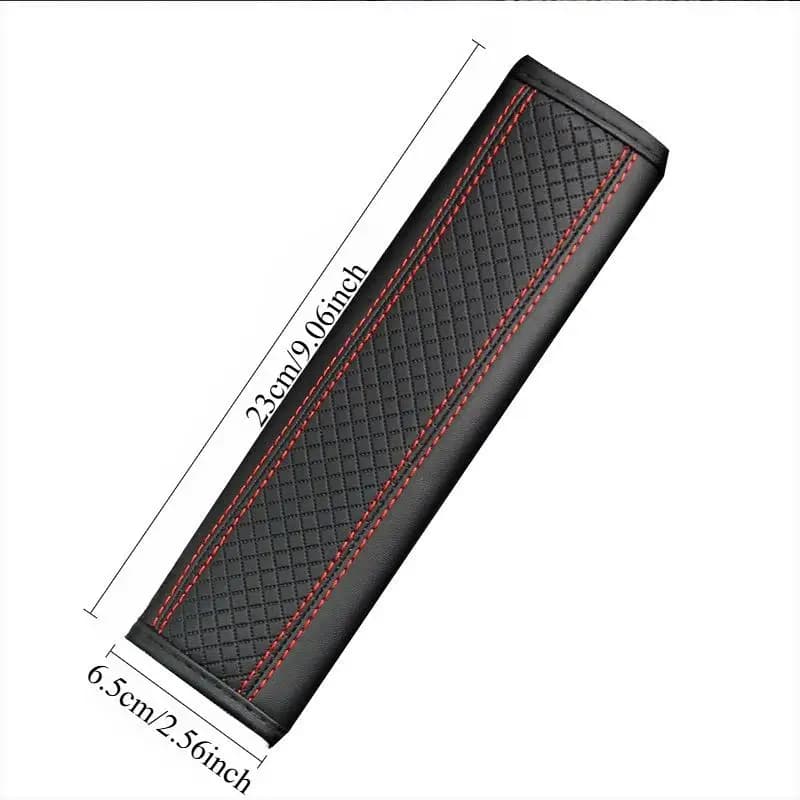 1Pc Car Seat Belt Shoulder Cover PU Leather Breathable Protection Pad for Auto Interior