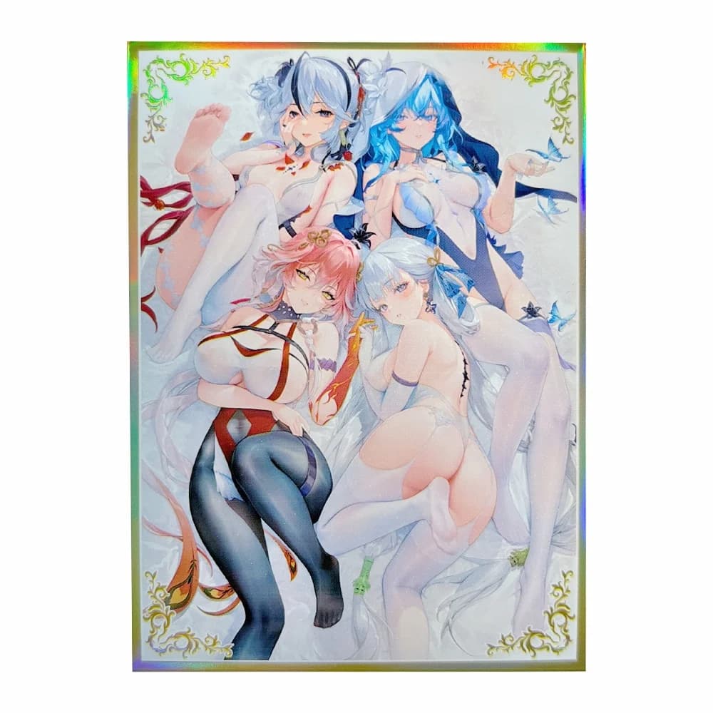 67x92mm 60PCS Maniche per carte anime olografiche Carte da gioco da tavolo Protezione per carte per carte collezionabili TCG/MGT