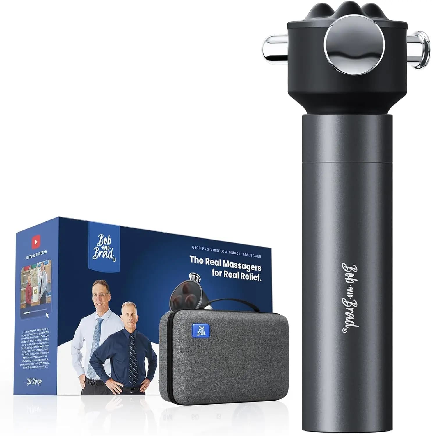 Vibration Massager (Not Percussion), FSA-HSA Eligible Deep Tissue Handheld Therapy Massager Gun for Sensitive Joints, Fascia Release, Trigger Point, Full Body Relief & Recovery