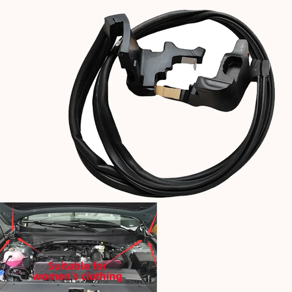 Guarnizione Posteriore Cofano Motore 86430N9000 per HYUNDAI TUCSON L 2022 2023, Striscia Sigillante in Gomma Nera, Accessori Auto