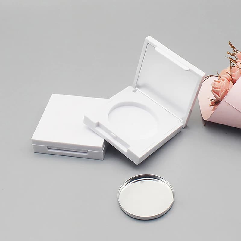 Contenitore Vuoto Portatile per Illuminante, Fard, Ombretto, Fondotinta con Specchio - Scatole Vuote per Confezionamento Cosmetici