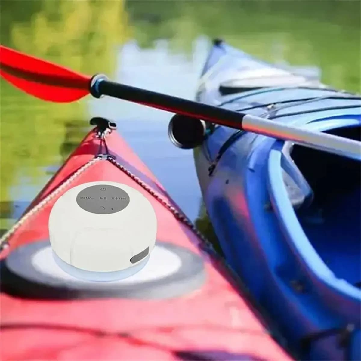 *A91P Altoparlante Bluetooth senza fili da bagno con ventosa Mini altoparlante stereo portatile con luce RGB per sport all'aria aperta Blu