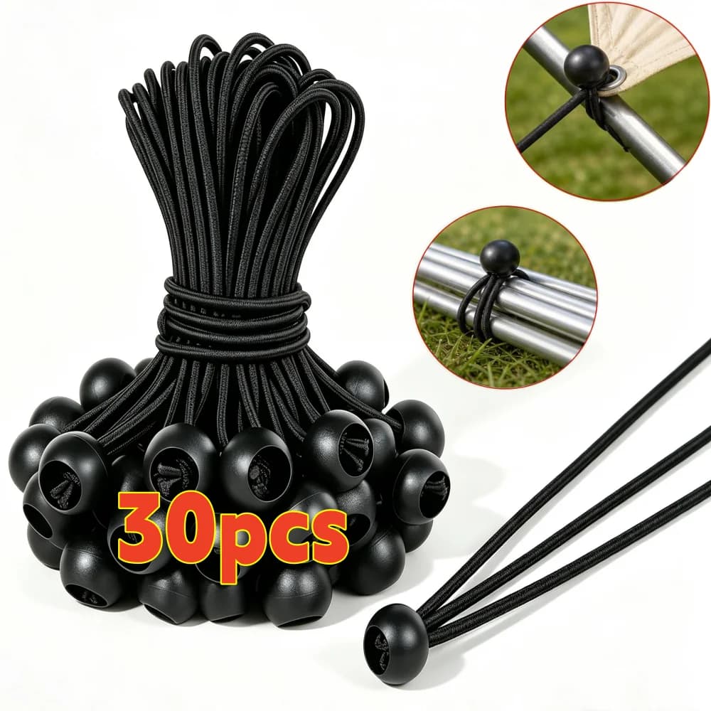 Ball Elastic Bungee Cords Luggage Cargo Storage Lashing Strap Outdoor Camping Tent Fixing Multi Functional Elastic Rope Ball