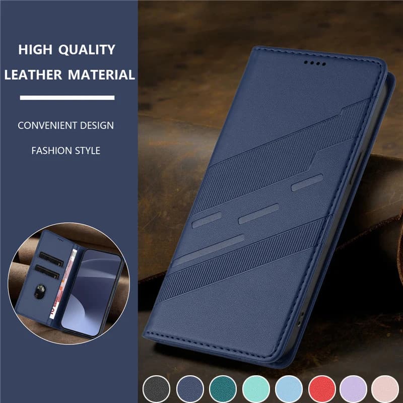 Custodia a Portafoglio di Lusso per OPPO Reno 15 14 13 12 FS F Reno15 F Pro Max 4G 5G, Cover Protettiva in Pelle