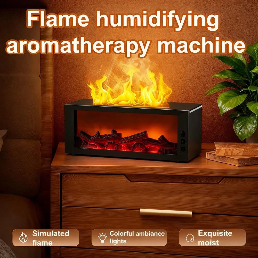 Water-Free Aroma Diffuser With Remote Control, Automatic Switching, LED Night Light, Home Air Humidifier, Bedroom, Office, Gift