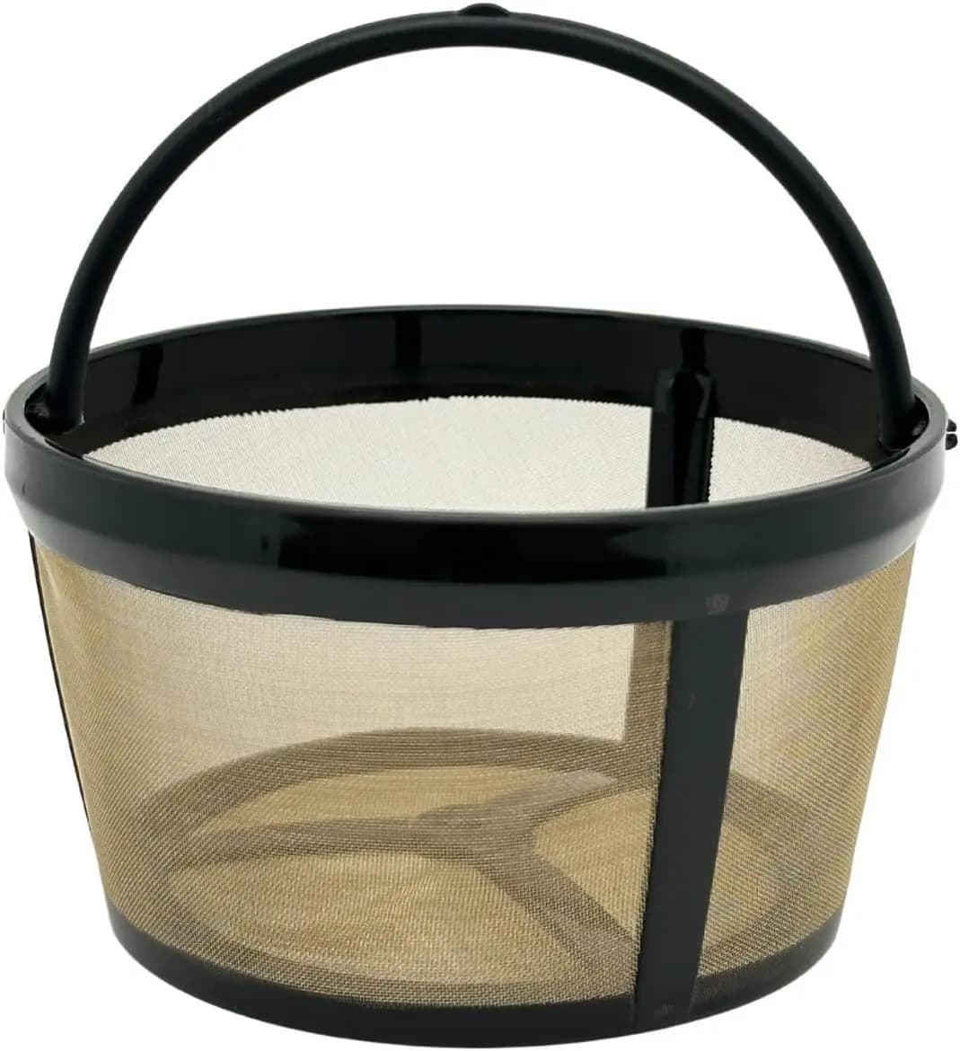 Reusable 4-6 Cup Coffee Filter, BPA Free, Fits Most Basket-Style Makers