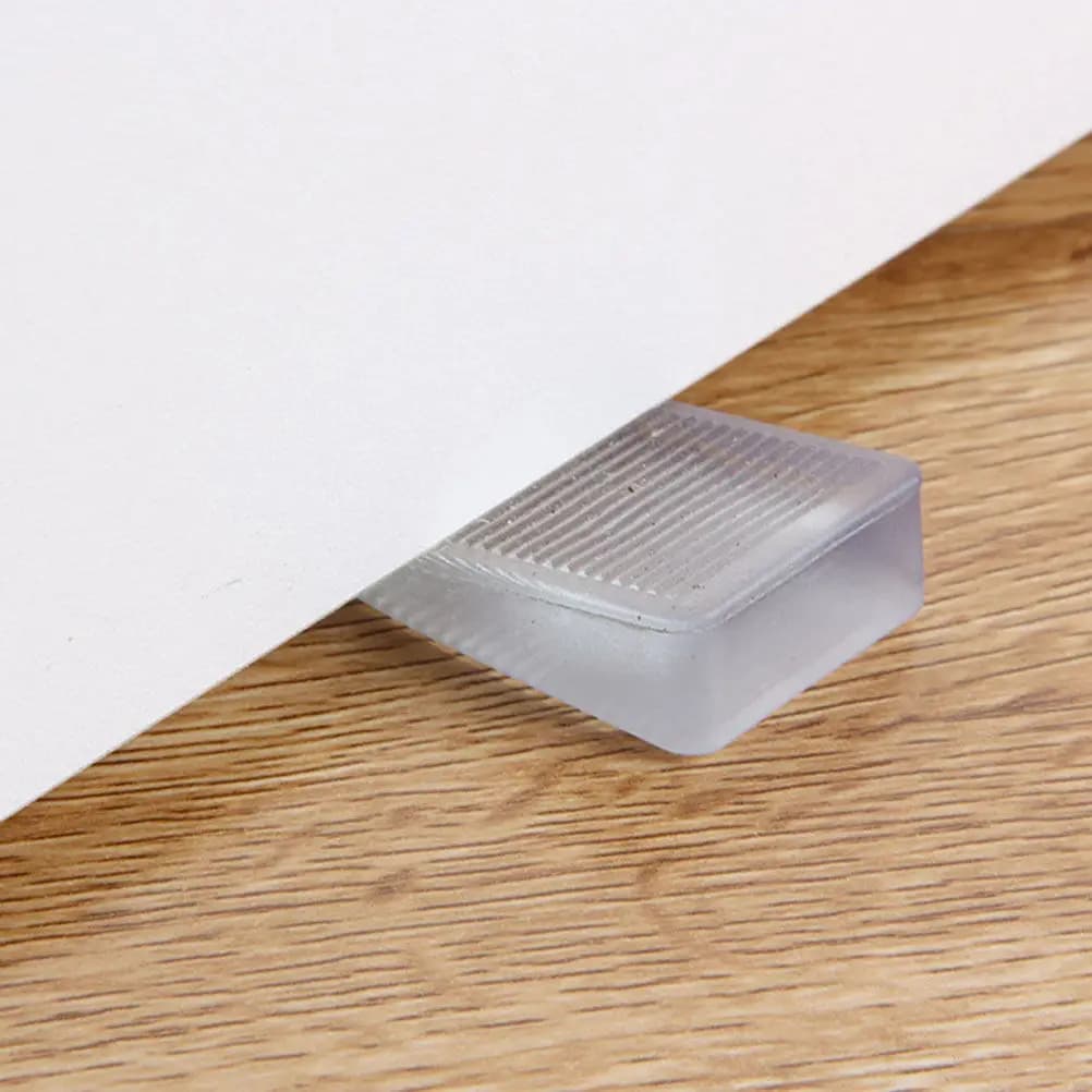 Set di 8 Cunei Livellanti per Mobili in PVC Trasparente, Antiscivolo, per Porte e Tavoli, Fermaporta per Uso Domestico